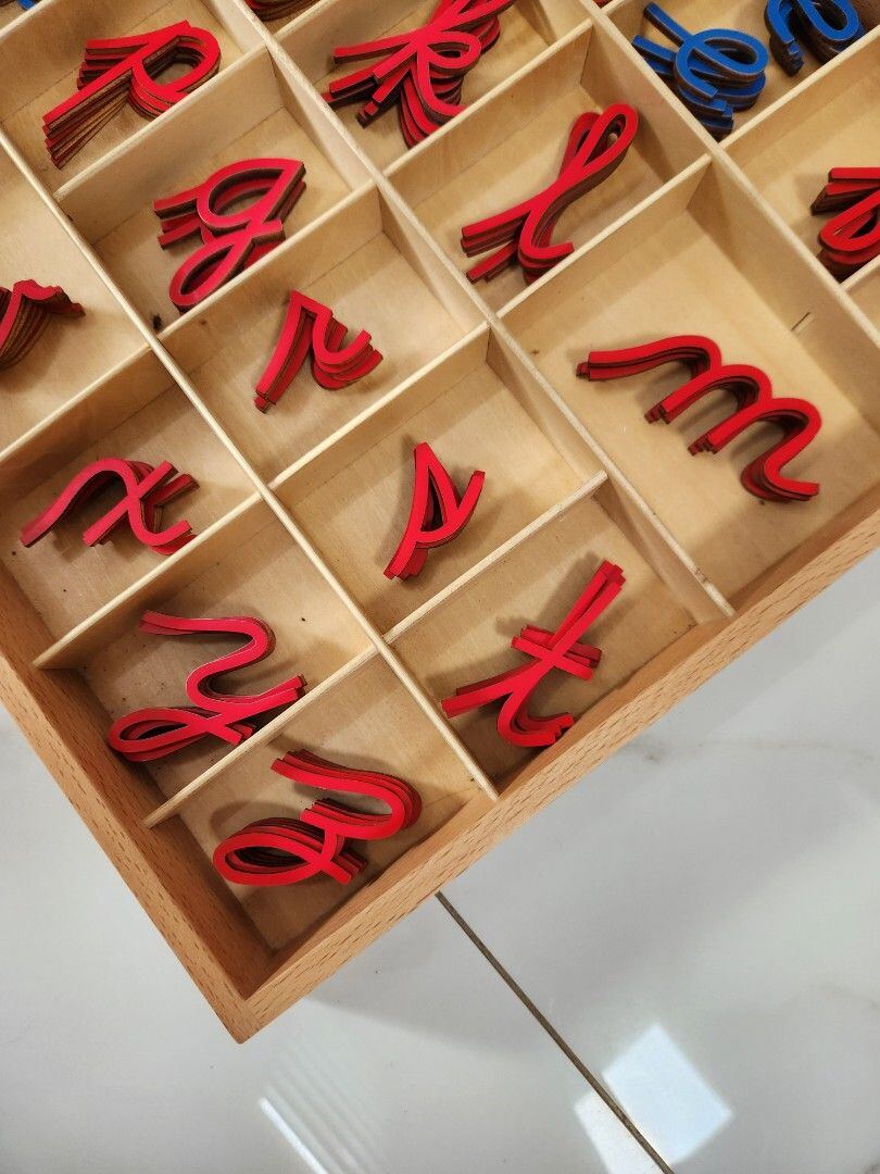 Montessori moveable alphabet letters